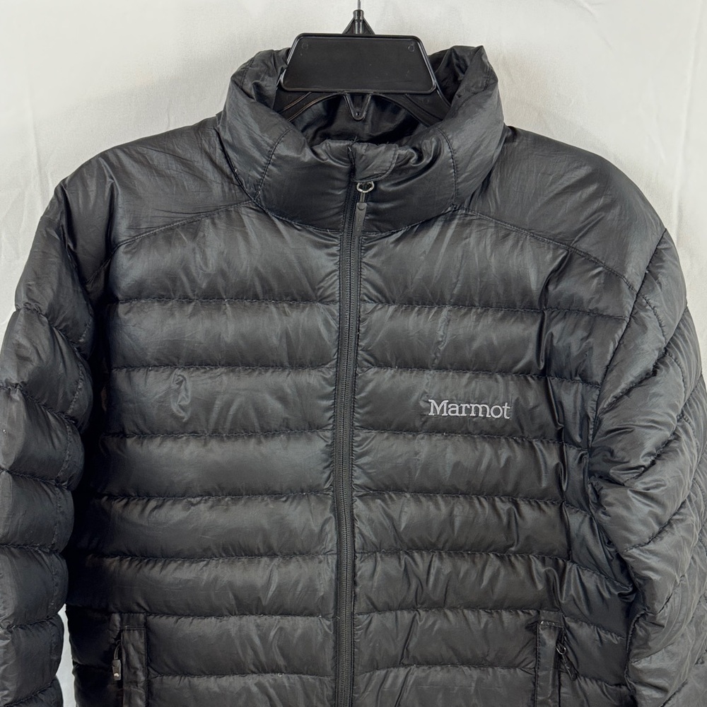 Marmot Azos Men's Down Lightweight Outwear Puffer Winter Black Jacket Size S - Picture 4 of 14